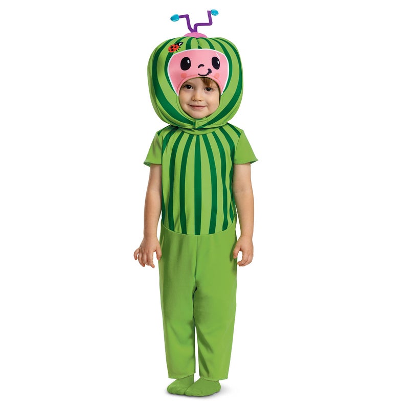 Disguise Cocomelon Costume for Kids, Official Cocomelon Costume Watermelon Headpiece, Toddler Size Small (2T) - Image 1